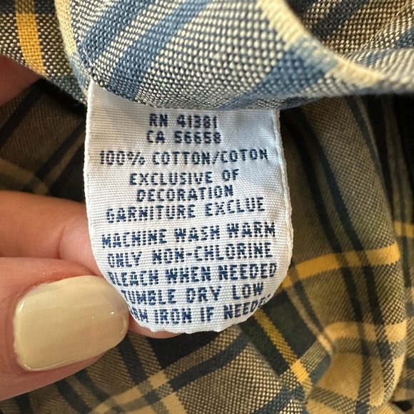 Ralph Lauren Embroidered Logo Plaid Button Down Shirt - Picture 7 of 7